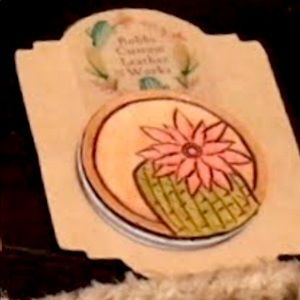 Hand-tooled Leather Phone Grip